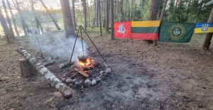 Mūsų stovyklavietė.