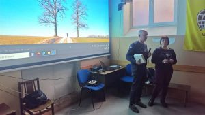 Žygio pristatymas prasideda.