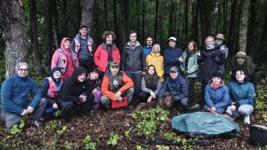 Mes beveik visi. Su Vykintu viduryje.