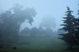 Ūkanotas rytas po šventės.